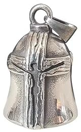 Mulor Llavero Moto Campana Guardiana Lucky Bell Templar Cross Bell Llavero de Motocicleta con Anillo Colgante para Coches Eléctricos Bicicletas Motociclistas