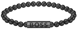 HBJ BOSS Jewelry Armband mit Schmuckperlen für Herren Kollektion SPHERE mit Schwarzer Ionenbeschichtung (IP) - 1580659M