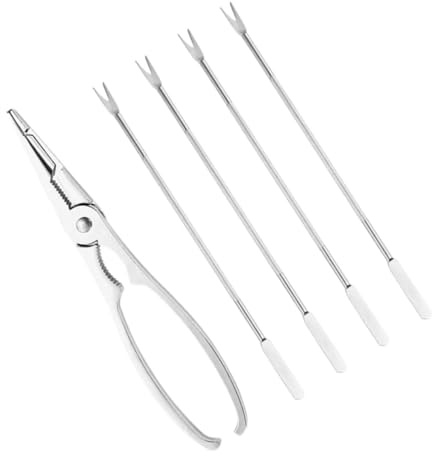 LAPYAPPE 1ensemble Outils Inoxydable pour Fruits De Mer Comprenant Pinces à Homard Et Fourchettes à Crabe pour Déguster Crabes Langoustines Et Coquillages