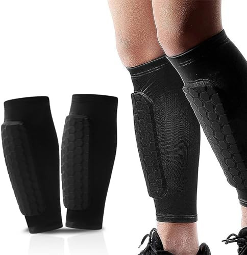Shin Defender Shin Guards,Football Shin Guards with Honeycomb Pads,Shin Guard of Outdoor Sports for Kids and Aldult