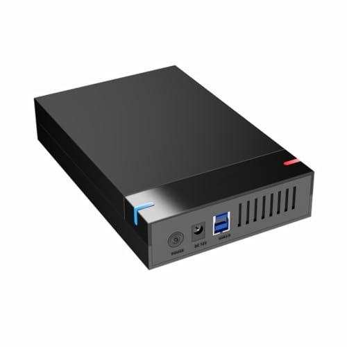 Leprera Case HDD 3.5'' A USB 3.0 Adattatore per Disco Rigido Esterno da 3.5 Pollici Supporto 10TB per SSD da 3.5 Pollici Adattatore Ad Alta velocità per PC con Spina EU