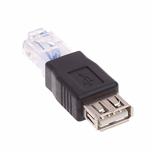 CABLEPELADO USB-auf-Ethernet-Adapter, RJ45-Stecker, Geschwindigkeit 10 MB/100 Mb, Geeignet Zum Anschluss Eines Modems/Routers an Den RJ45-Port