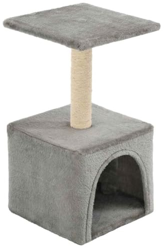 vidaXL Katzenkratzbaum Sisal 55cm Grau Kratzbaum Katzenbaum Kletterbaum Katzen