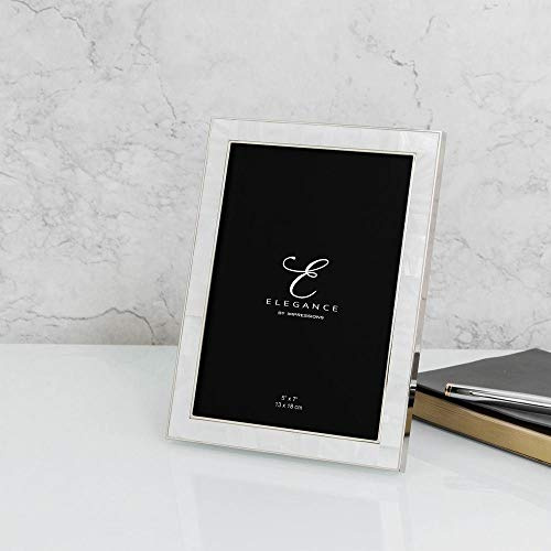 Widdop 5' x 7' - Elegance Nickel & Mother of Pearl Frame - Gift Box
