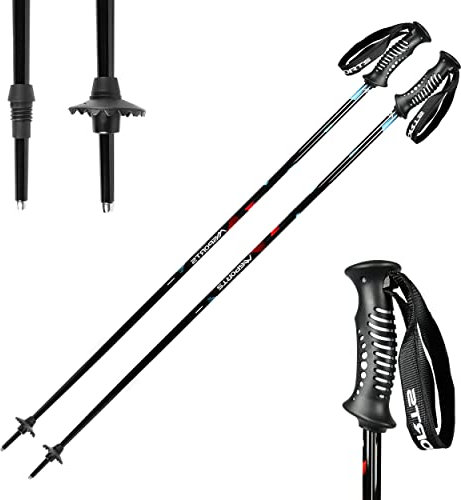 Skistöcke Premium inkl. Schneeteller Unisex I Skistock Aluminium in verschiedenen Längen I Aluminiumschaft 18 mm (110 cm)