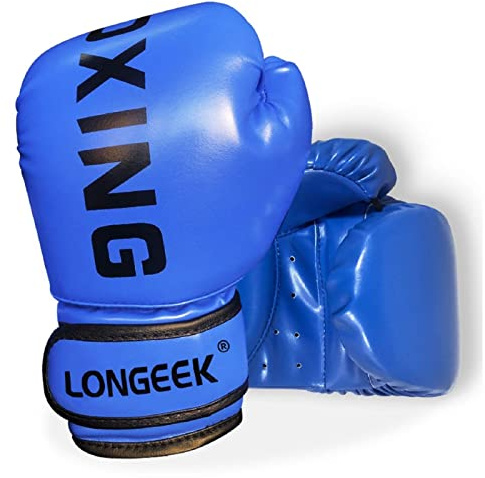 Longeek Guantes de Boxeo para Niños 4oz - Junior Cartoon Sparring Punchbag, Entrenamiento y Lucha para Niños de 3 a 10 Años