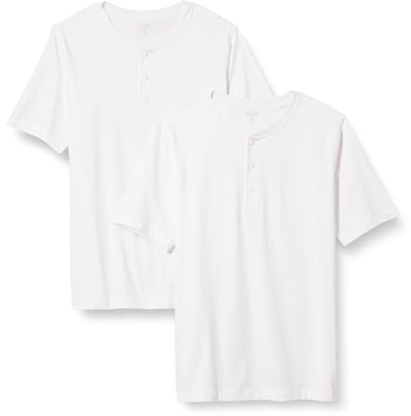 Amazon Essentials Men's Short-Sleeve 100% Cotton T-Shirt, Pack of 2