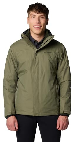 Columbia Homme Tunnel Falls 2 Jacket Manteau D'hiver Interchangeable 3 En 1, Stone Green, S EU