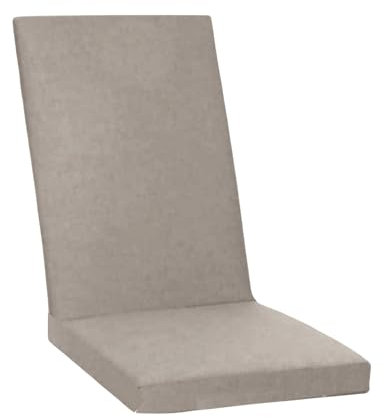 KETTtex EXKLUSIV Comfort Auflage Hochlehner Taupe/Chamganer I Gartenstuhl Polster 120x50x4cm mit 7cm Sitzpolster I KTH2 Sitzauflage weich & robust I wetterbeständige Stuhlauflage I Dessin 2314