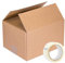 Cajas de Cartón para Mudanza Economico ideal Envío, Varios Tamaños, Canal Simple 1 Capa, Fabricado en España (40x30x25cm/12ud + CINTA)