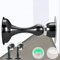 2PCS Magnetischer Türstopperhalter aus Edelstahl, Selbstklebend Magnetischer Türstopper mit Verdeckenden Verriegelungsschrauben, Edelstahl Magnet Türstopper für Boden oder Wand (Schwarz)