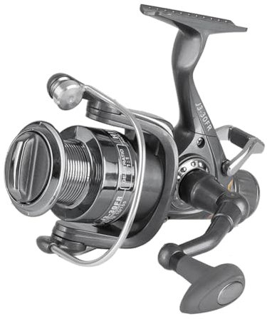 Myhoomowe Karpfenrolle Vorne und Hinten, Doppelbremse, Spinn-Angelrolle, 5,1:1 Übersetzungsverhältnis, Sanftes Meeresangelwerkzeug für Salzwasser FR30