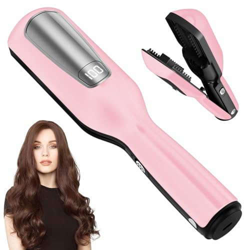 Mini tagliacapelli senza fili con doppie punte, rimuove le doppie punte e le punte rotte in modo rapido ed efficace, con indicatore LED, tagliacapelli portatile senza fili (rosa)