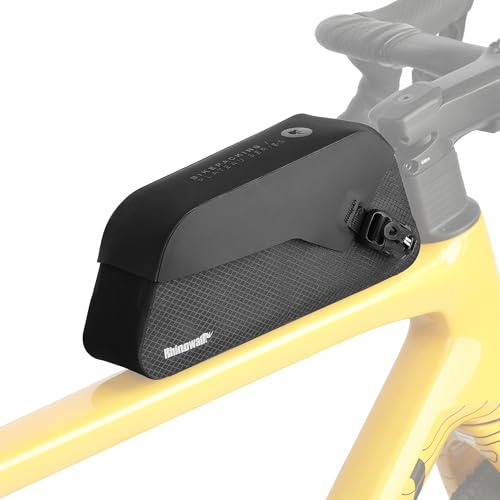 Rhinowalk Cykelväska för överrör, vattentät ramväska med magnetlås för racercykel mountainbike (1,0 liter)