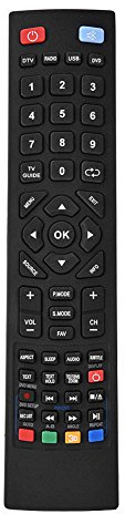 Universal TV Remote Control, TV Remote Controller Original Controller Function with Long Stable Infrared Signal, Smart Remote Control Compatible for Alba Bush/Technika/Blaupunkt/SHARP/E-Motion