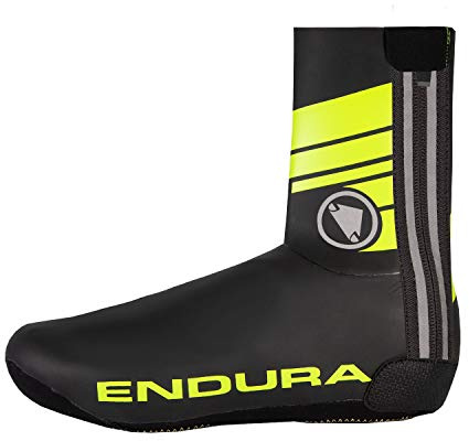 Endura Road Cycling Overshoe Hi-Viz Yellow, X-Large