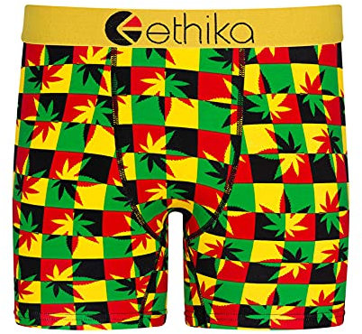 Ethika Rasta 420 Herren-Boxershorts, mittelgroß, Rasta 420, X-Large