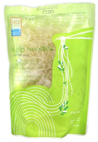 Moringa Kelp Noodles (12 oz) – Asian Low Calorie Noodles for Healthy Dishes