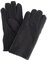 NF NITZSCHE fashion - Lammfell Handschuhe für Herren - 100% Lammfell - warm und kuschelig weich - Farben: braun und schwarz - Winter und Herbst - elegant (schwarz, 9.5)
