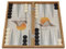 HBS GAMES Mysterious Pyramid Design Backgammon Brettspiel 48 Zentimeter aus Holz mit Acryl-Spielsteinen Freunde und Erwachsene