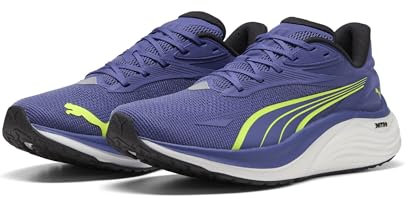PUMA Electrify Nitro 4, Männlich Straßen-Laufschuh, Blue Crystal-Yellow ALERT,