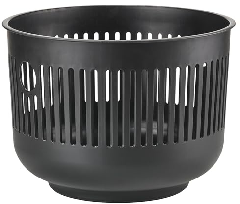 Zone Denmark Ume Wäschekorb, Wäschesammler, Wäschetonne, 30 Liter, Durchm. 40 cm, Höhe 29,2 cm, Schwarz