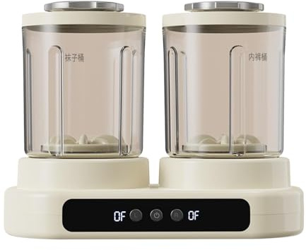 Sharplace Mini Lavatrice Elettrica Doppia Vasca per Lavaggio Delicato di Biancheria Intima Calzini E Accessori Design Salvaspazio E Funzione Antipolvere