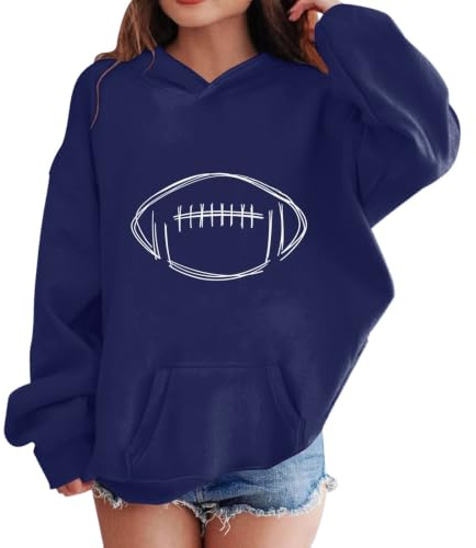 Mjjsk huvtröja för flickor sporty ball barn huvtröja | Tröja långärmad skolpullover toppar avslappnad sport mjuk komfort rolig grafisk höst vinter barn vardagskläder