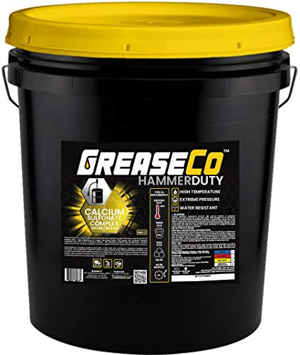 Hydraulic Hammer Grease | Chisel Paste | Hydraulic Breaker Hammer | Demo Hammer | Hi Temp | Calcium Sulfonate Copper Grease | 35 LB Pail Bucket | 5 Gallon | Grease For Grease Gun | NLGI 2 | HammerDuty