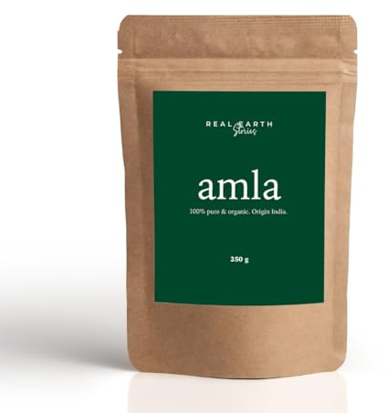 Amla en Polvo - 227g - mascarilla y arcilla para el cabello que previene la caída estacional del pelo, previene la formación de caspa, fortalece la raíz y favorece el crecimiento