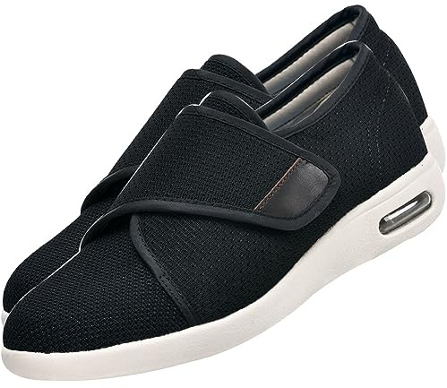 Basket Femme Confor Chaussures de Course pour Femmes Air Coussin Chaussures de Tennis Coussin Respirantes et Confortables Chaussure de Marche Sport Travail Casual (Color : Black, Size : 41 EU)