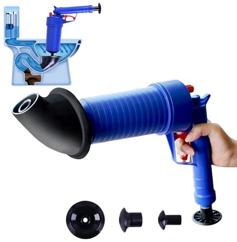 Pistola De Desatascador De Aire, Desatascador De Inodoro De Alta Presión, Potente Pistola De Desatascador, Desatascador De Fregadero Para Baño, Cocina, Bañera, Inodoro