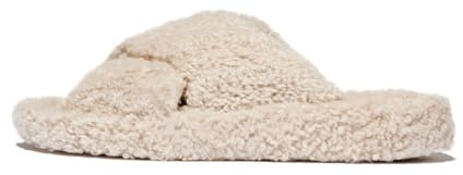 Fitflop iQUSHION D-LUXE PADDED TEDDY CROSS SLIDES