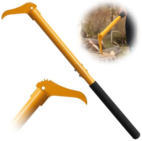 Pickaroon, 75cm Hookaroon Sappie en Acier avec Manche Long Léger - Outil à Fendre avec Poignée Antidérapante pour Tirer, Empiler, Soulever des Blocs de Bois de Chauffage