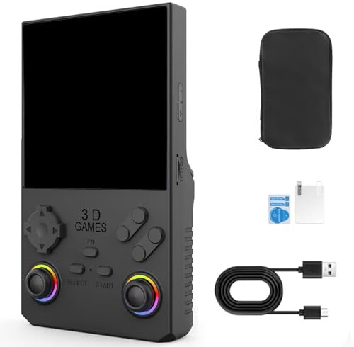 Console di gioco retrò da 256 GB di memoria da 4 pollici con schermo trasparente sistemi open source leggero batteria lunga standby console di gioco portatile per adulti