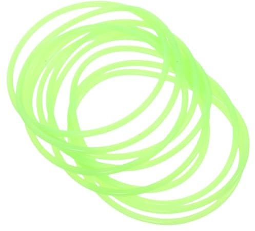 PAMINGONO Braccialetti Luminosi in Silicone 10 Pezzi, Fasce al Neon che Si Illuminano al Buio, Accessori Luminosi per Feste, Concerti e Eventi, Braccialetti Elastici Unisex per Addii