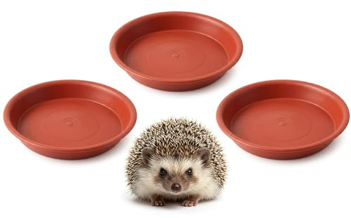 3 Pcs Hedgehog Feeding Bowl, Hedgehog Bird Food Water Bowl Station | Low-Profile Plastic Bowls for Garden, Small Animal Water Dish, Animal Bowls for Outdoor Use