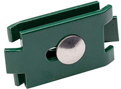 Gittermattenverbinder Set flache Form 50 Stück, Farbe Grün RAL 6005 Zaunzubehör, Doppelstabmattenverbinder, Eckverbinder, Mattenverbinder, Doppelstabmatten-Verbinder