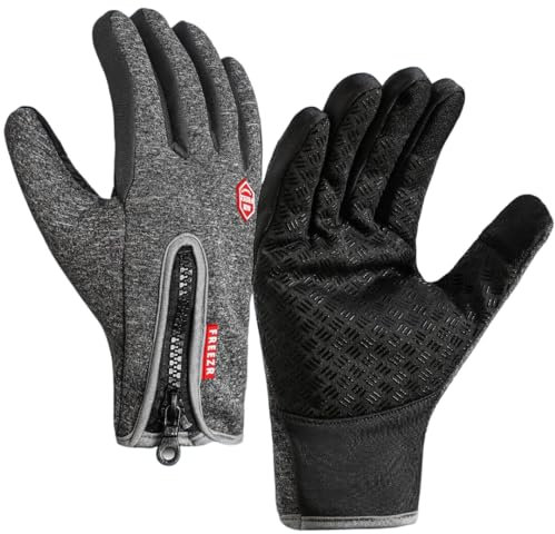 MEIION Thermoalpin Freezer Thermo Handschuhe-perfekt fur jedes Abenteuer wie Laufen und Radfahren,Winterfeste Handschuhe mit wasserabweisender oberfläche und Touchscreen-Kompatibilität