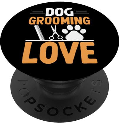 Hundepflege Love I Hundefriseur PopSockets mit austauschbarem PopGrip