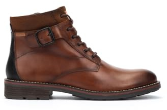 Pikolinos York Botines Hombre | en Cuero | Plantilla Extraíble en Color Marrón