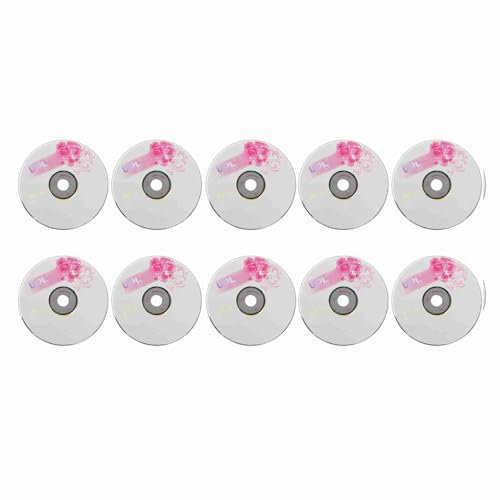 KIMISS Stabile NCE, CD R Blank Dists 52x 730MB Disco Registrabile CDS 700MB Ampiamente Utilizzato L per CD-R Memorizzazione di Immagini Digitali Dati Music Image Archite (10PCS)