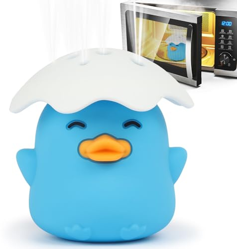NEW Microwave Steam Cleaner, Duck Microwave Cleaner, Just Add Vinegar and Water, Cut Cleaning Time by Half, Kitchen Gifts Accessories Gadgets (Blue)