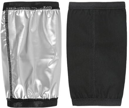 Arm smalare – 21,5 x 13,5 cm justerbara kompressionshylsor, svettbastu armomslag, fettförbränning andningsbara elastiska fitnessband | enkel användning för hemmagym, träning, viktminskning, sport