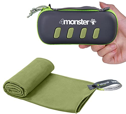 4Monster Microfiber Towel, Travel Towel, Camping Towel,Small Size 15.7¡Á31.5', Fast Drying, Soft Light Weight,Suitable for Gym, Beach, Swimming, Backpacking and More