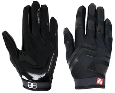 BARNETT FRG-03 American Football Pro Receiver, RE,DB,RB, Schwarz (XL)