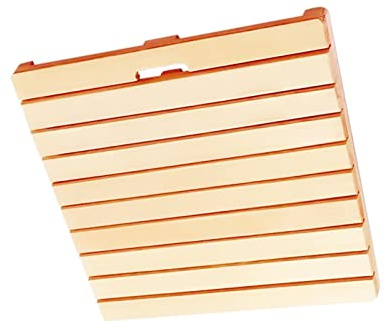 Tapis de Bain Rectangulaire en Bois,Caillebotis Bois Naturel,Tapis de Bain en Bois,Accessoires de Salle de Bain,Natte de Bambou Polyvalente,Pour un Usage Intérieur ou Extérieur (65x65cm/26x26in)