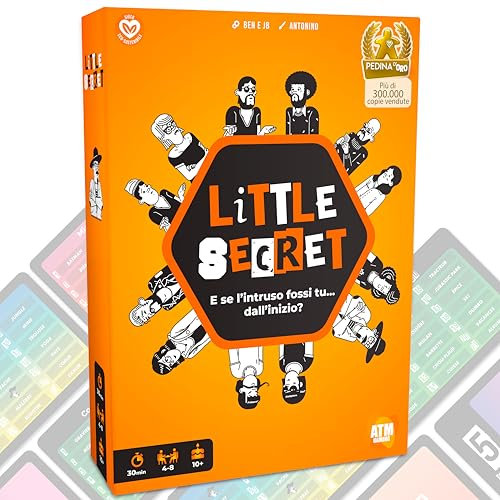 ATM Gaming Little Secret - Giochi da tavolo - Gioco di Bluff, Creatività e di Sospetto - Divertente gioco da tavolo per bambini e adulti - Giochi di Società