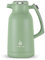 IDEUS Vacuum Insulated Coffee Carafe, 68 oz (2 Liters) Stainless Steel Milk Jug Thermal Tea Pot Hot & Cold Water Beverage Dispenser (Avocado Green)