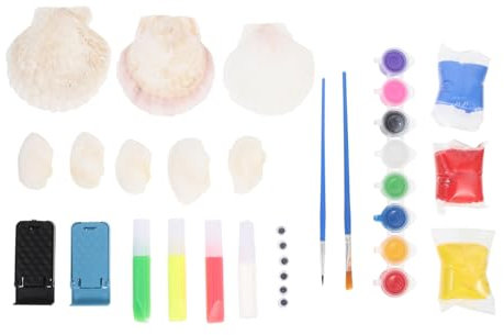 ifundom 1satz Titel Kreatives Muschelmalset Für Junge Mädchen Handbemalbare Muscheln Bastelset Kreativität Und Fingerfertigkeit Für Junge Mädchen Und Jungen